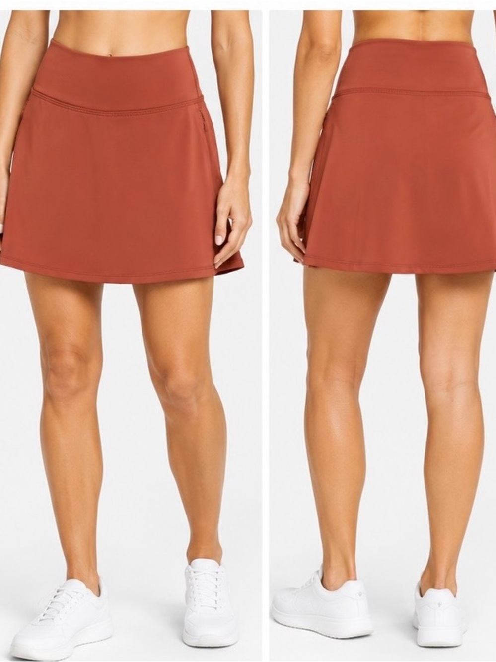 86. NWT Calia Active A-Line Midi Skirt in Rusty Terracotta